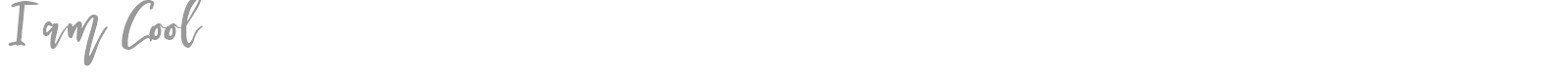 I Am Cool font preview